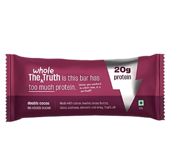 The Whole Truth Pro 20g Protein Bar - Double Cocoa, No Added Sugar