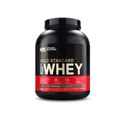 Optimum Nutrition Gold Standard 100% Whey Protein Powder, Double Chocolate Flavour, 2lb / 0.9kg